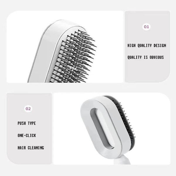 Comb Self-Cleaning Hair Brush, 3D Air CushionMassage Brush Air Bag Massage - Image 10