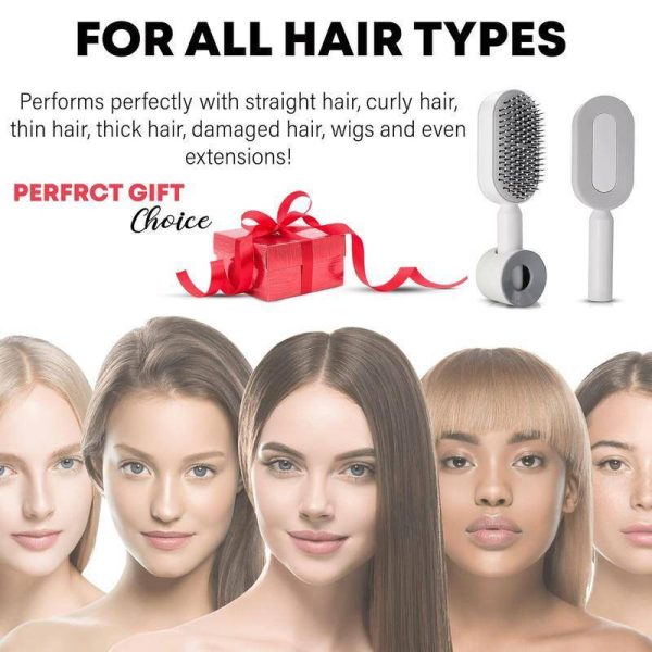 Comb Self-Cleaning Hair Brush, 3D Air CushionMassage Brush Air Bag Massage - Image 4